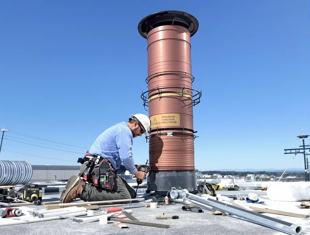 Installed chimney liner by Alhambra Chimney Sweep in Alhambra, CA