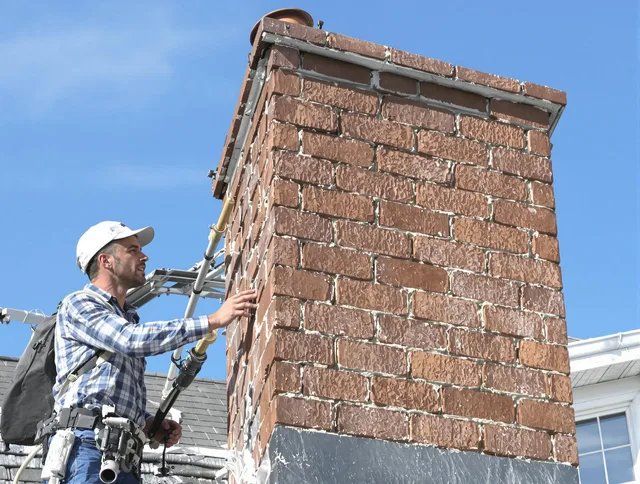 Brickwork for a chimney rebuild by Alhambra Chimney Sweep in Alhambra, CA