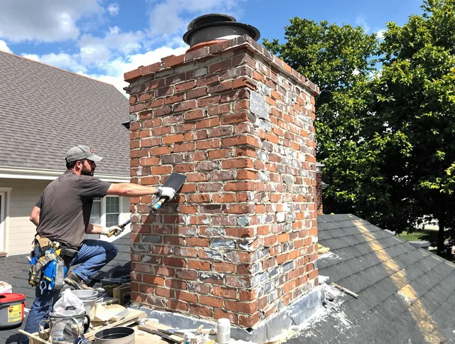 Completed chimney rebuild by Alhambra Chimney Sweep in Alhambra, CA