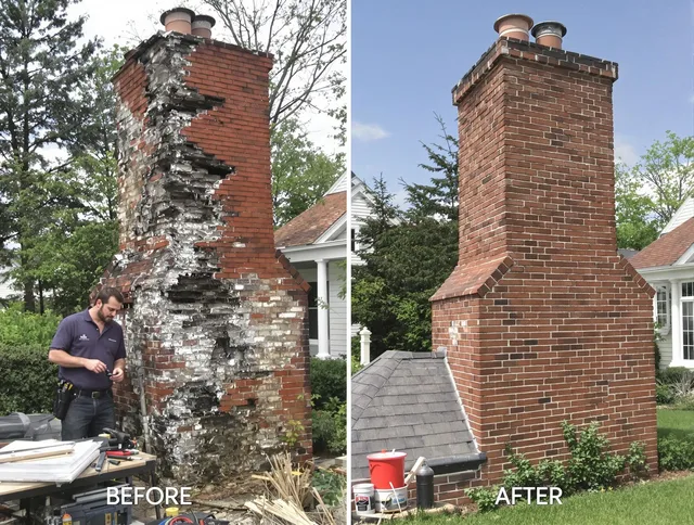 Alhambra Chimney Sweep performing a full chimney restoration in Alhambra, CA
