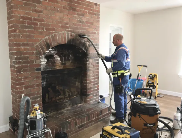 Alhambra Chimney Sweep expert performing detailed chimney sweep in Alhambra, CA