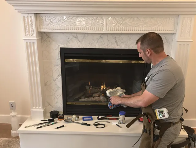 Alhambra Chimney Sweep performing fireplace maintenance in Alhambra, CA