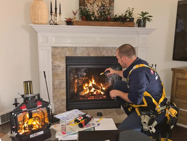 Safety-focused fireplace inspection by Alhambra Chimney Sweep in Alhambra, CA